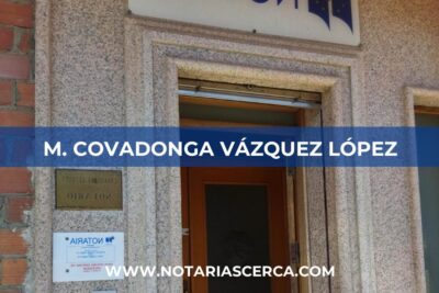 Notaría M. Covadonga Vázquez López (Ribeira)