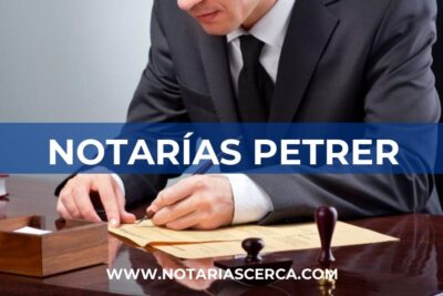 Notarías en Petrer (Alicante)